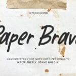 Paper Brave Font