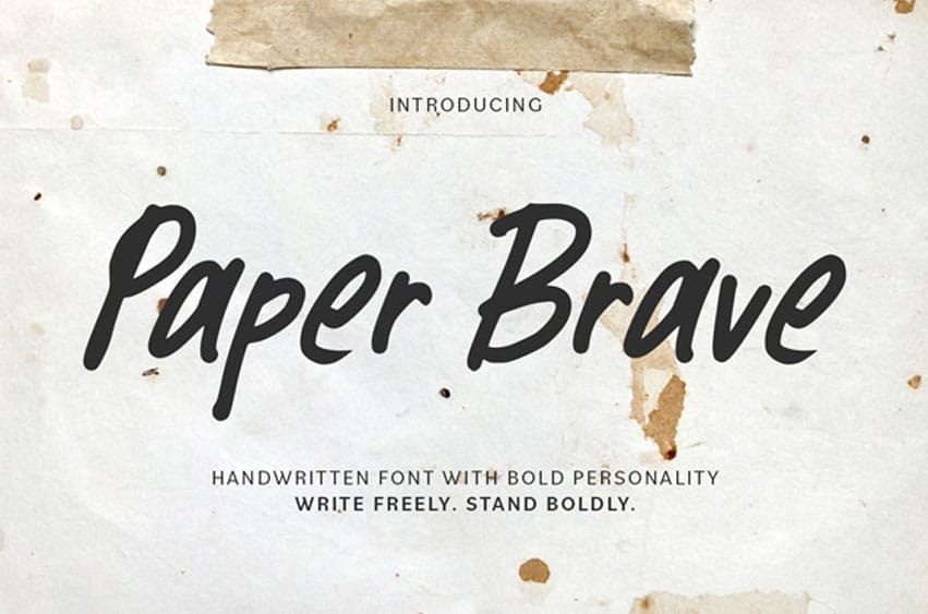Paper Brave Font