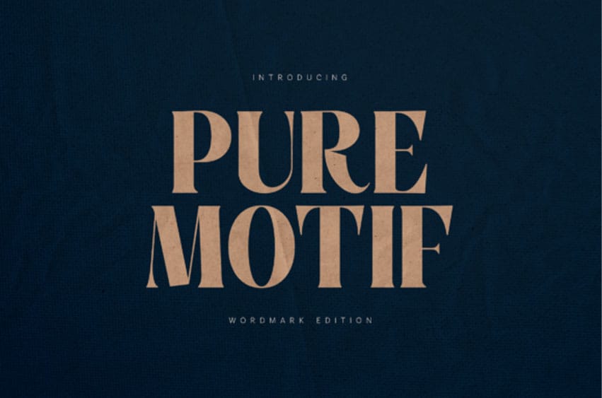 Pure Motif Font