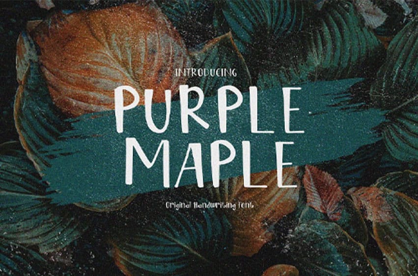 Purple Maple Font