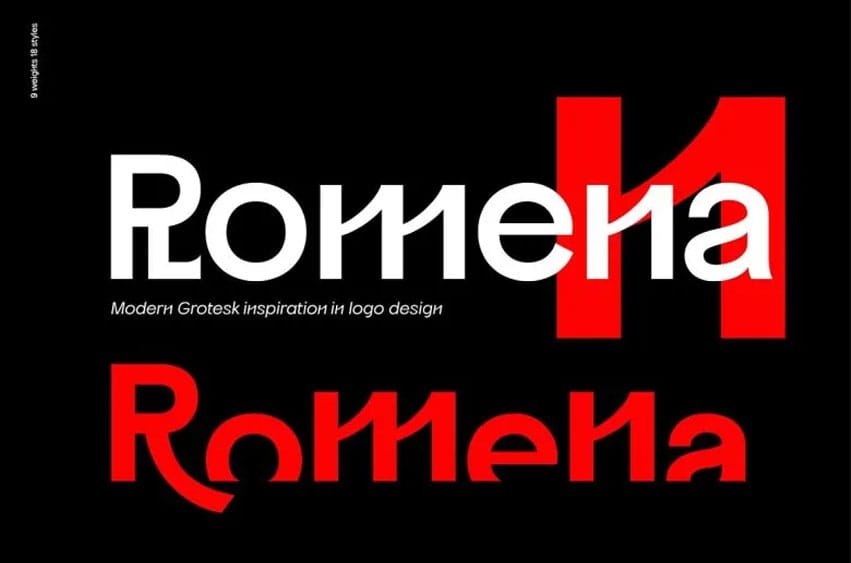 Romena Grotesk Font