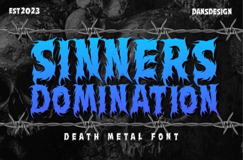 Sinners Domination Font