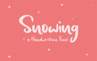 Snowing Font