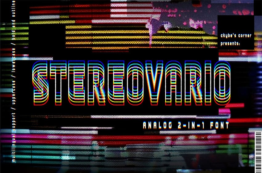 Stereovario 2-in-1 Font