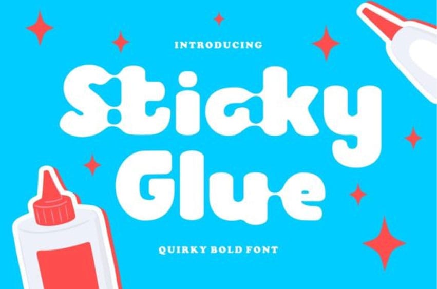 Sticky Glue Font