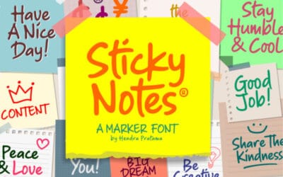 Sticky Notes Font