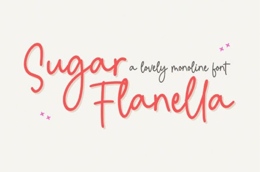 Sugar Flanella Font
