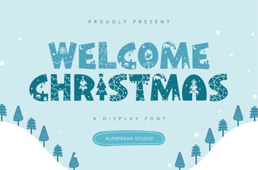 Welcome Christmas Font