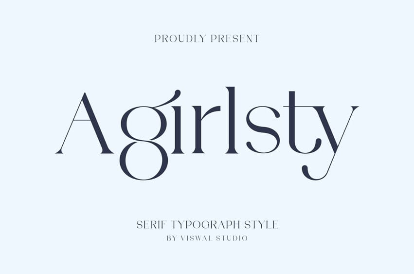 Agirlsty Font
