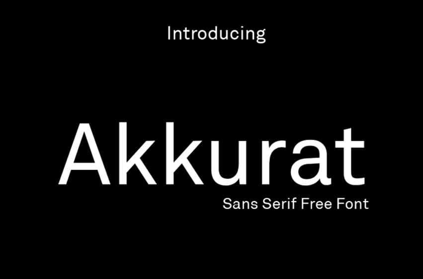 Akkurat Font