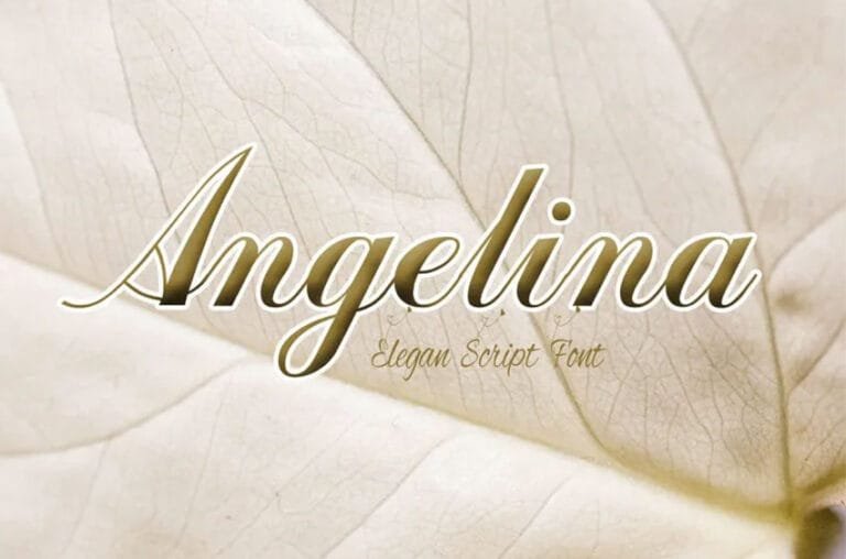 Angelina Script Font - DaFontHub