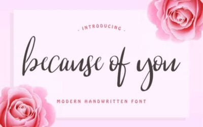 Because of You Font