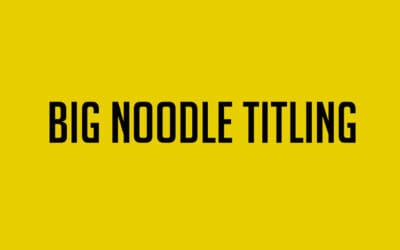 Big Noodle Titling Font