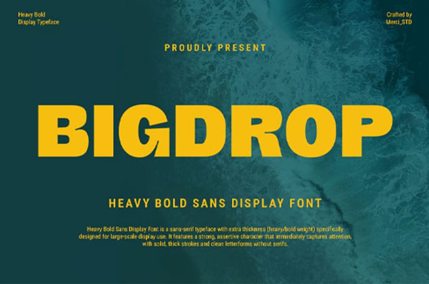 Bigdrop Font