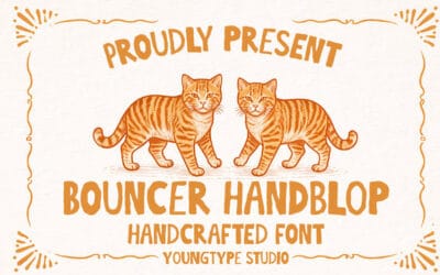 Bouncer Handblop Font