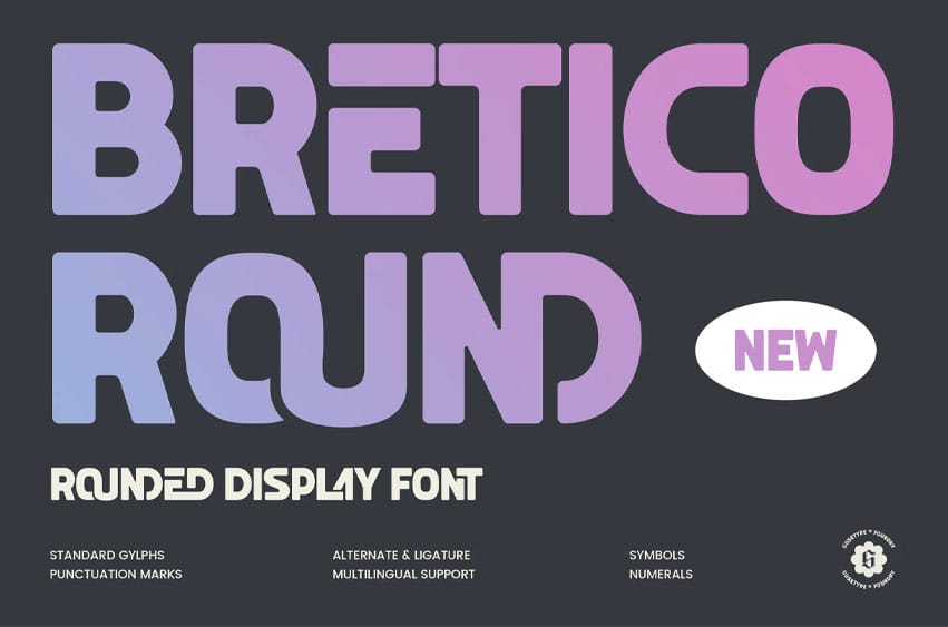 Bretico Round Font