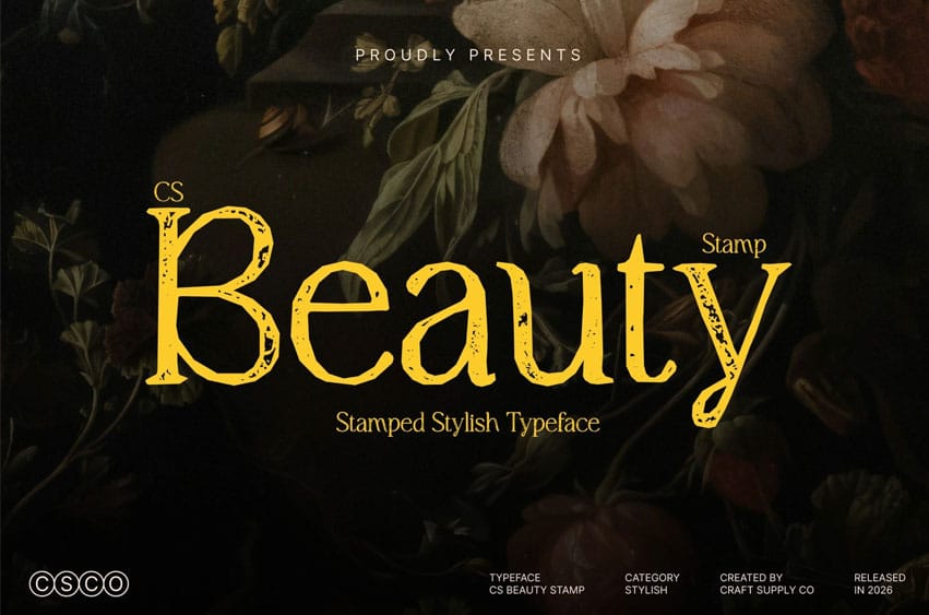 CS Beauty Stamp Font
