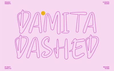 CS Damita Dashed Font