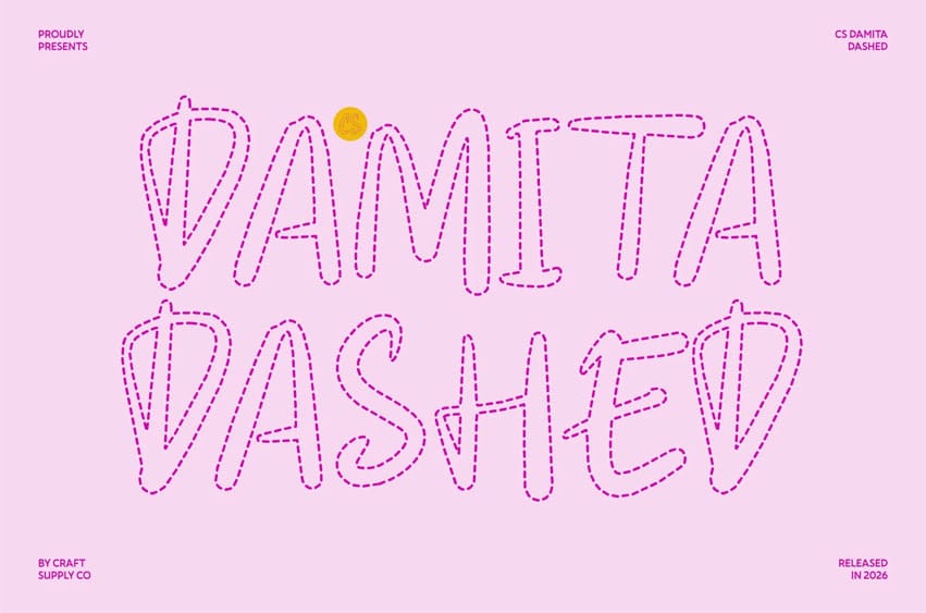 CS Damita Dashed Font