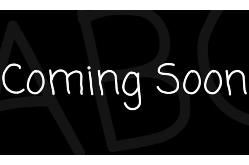 Coming Soon Font