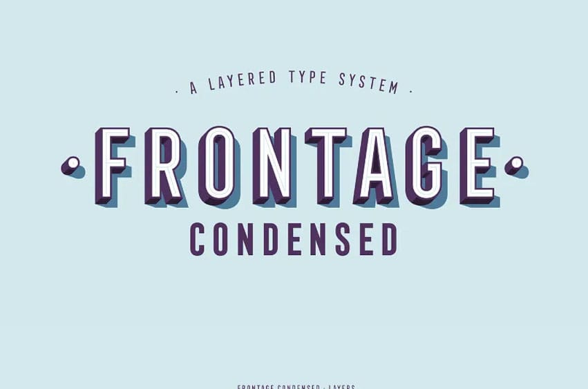 Frontage Condensed Font