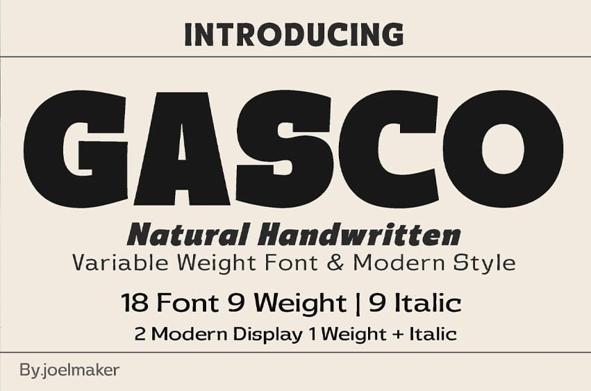 Gasco Font
