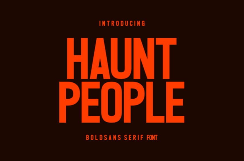 Haunt People Font