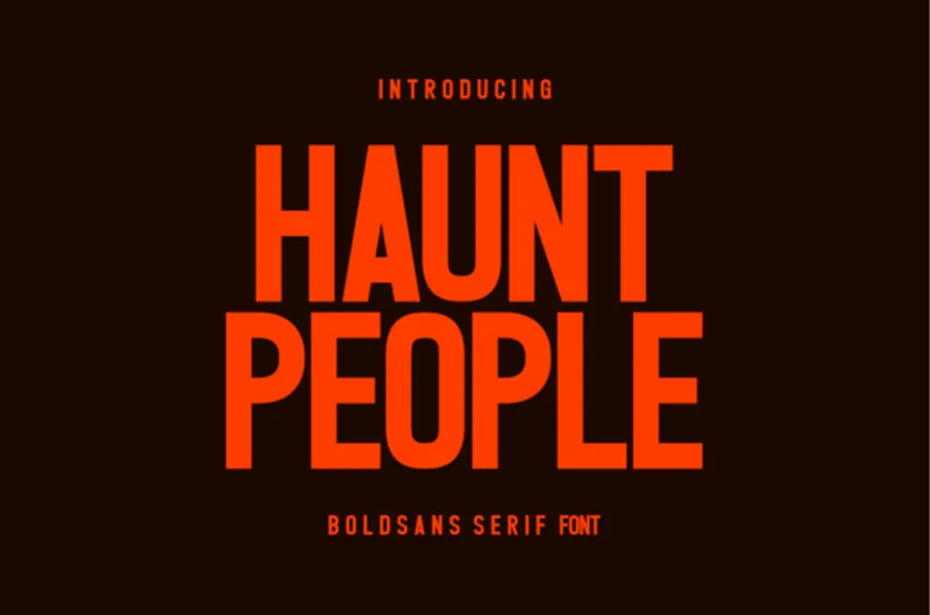 Haunt People Font