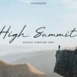 High Summit Signature Font