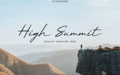 High Summit Signature Font