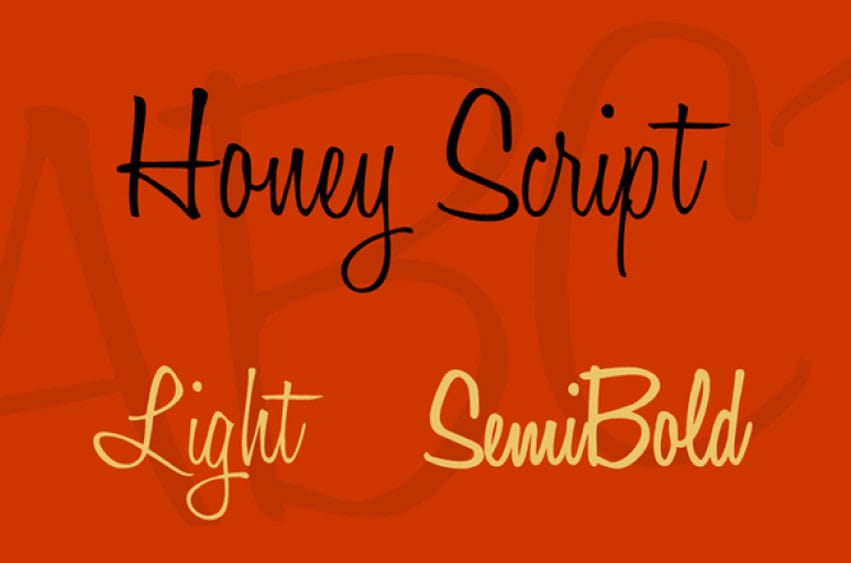 Honey Script Font