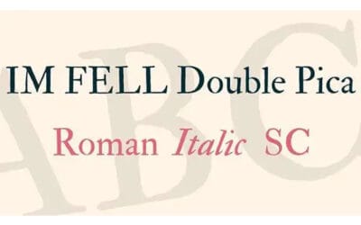 IM Fell Double Pica Font