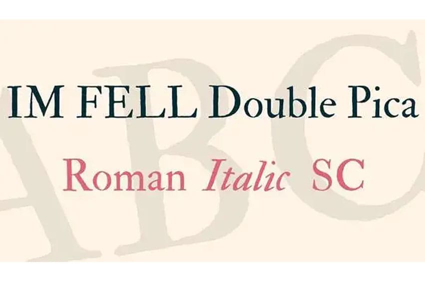 IM Fell Double Pica Font