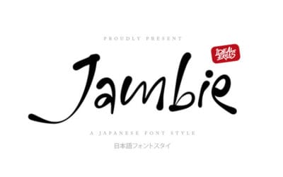 Jambie Japanese Font