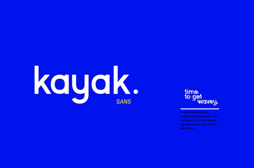 Kayak Sans Font