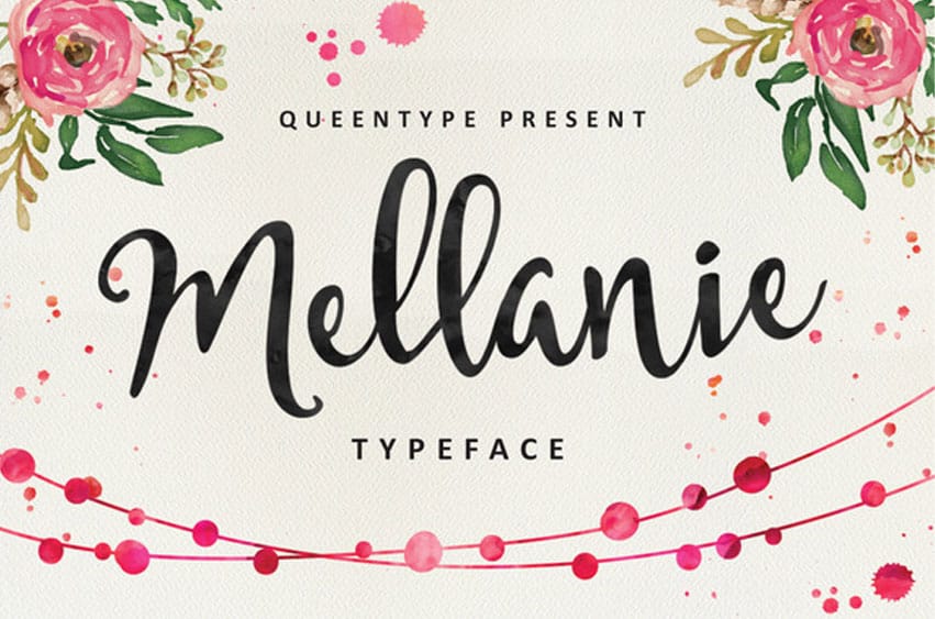 Mellanie Typeface Font