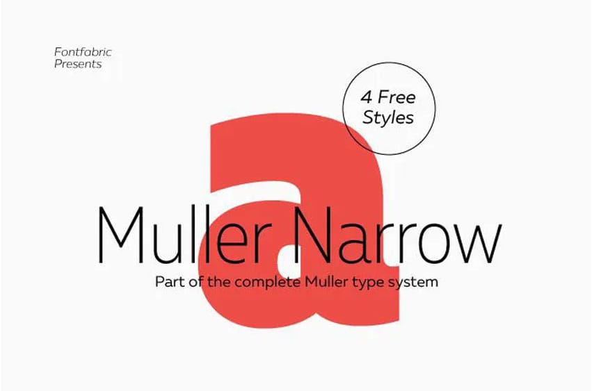 Muller Narrow Font