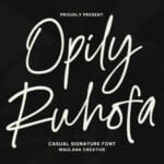 Opily Ruhofa Font