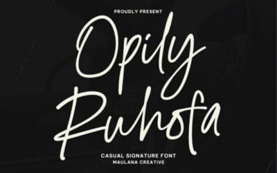 Opily Ruhofa Font