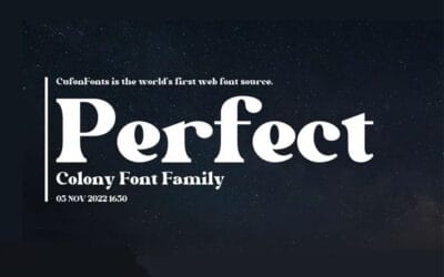 Perfect Colony Font