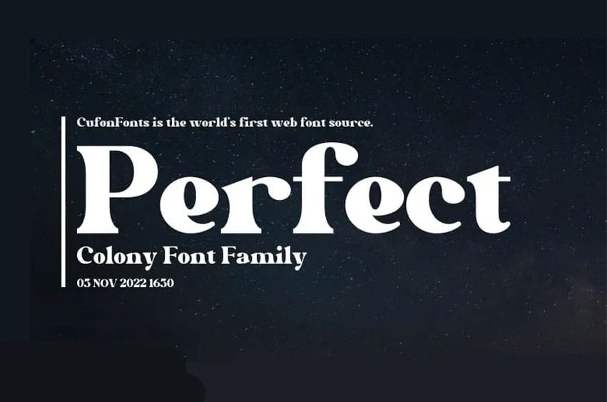 Perfect Colony Font
