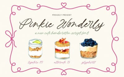 Pinkie Wonderly Font