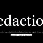 Redaction Font