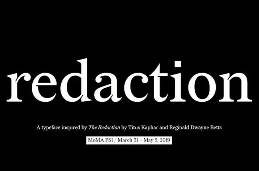 Redaction Font