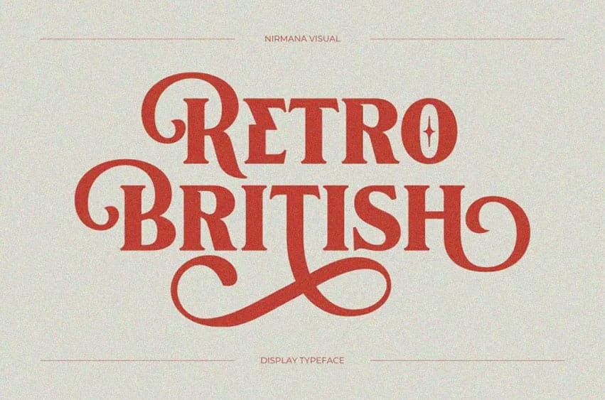 Retro British Font