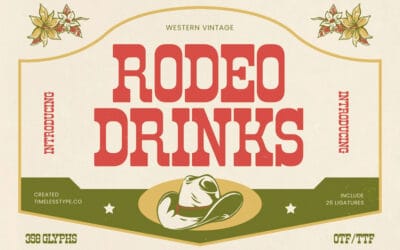 Rodeo Drinks Font
