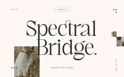 Spectral Bridge Font
