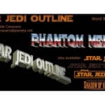 Star Jedi Outline Font