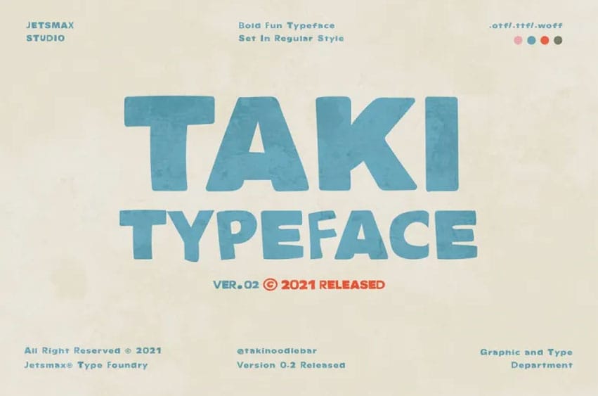 Taki Typeface Font