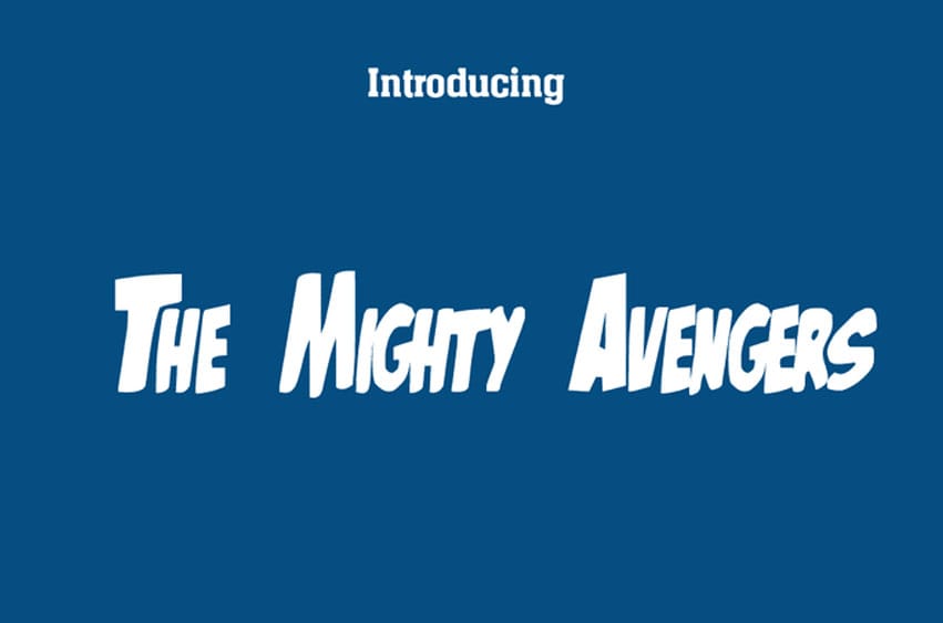 The Mighty Avengers Font
